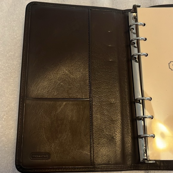 Vintage Coach New with Box Brown soft Leather phone book - Picture 11 of 16